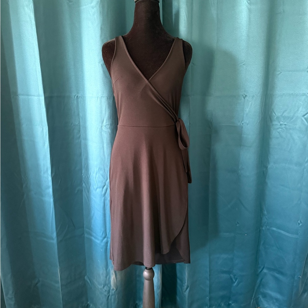 Express Faux Wrap Black Dress ~ Size S